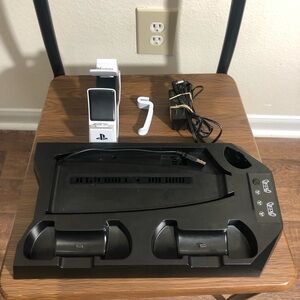 PlayStation 5 Digital Edition Cooling Stand and Controllers Charging Station